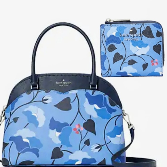 Kate Spade Payton Dome Satchel & Wallet Set in Cornflower Blue - Picture 11 of 11